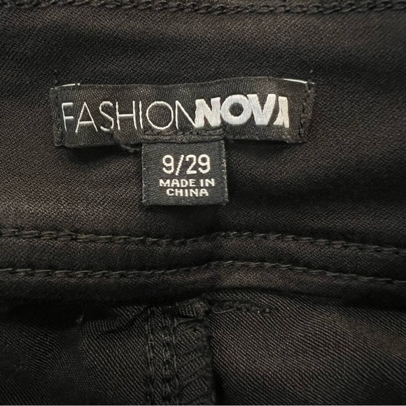 Fashion Nova Snatch Me Tight Booty Lifter Skinny Jeans - Black Size 9 - Picture 15 of 17